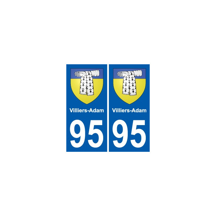 95 Villiers-Adam wappen aufkleber typenschild aufkleber stadt