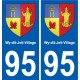 95 Wy-dit-Joli-Village stemma adesivo piastra adesivi città