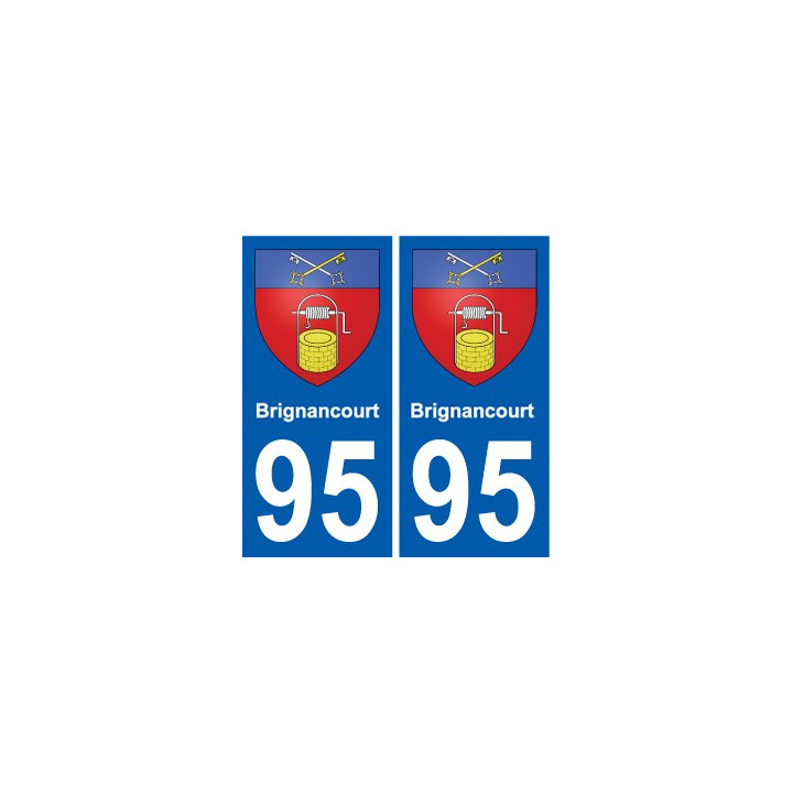 95 Brignancourt wappen aufkleber typenschild aufkleber stadt