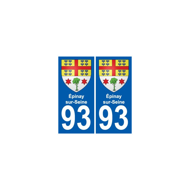 93 Épinay-sur-Seine wappen aufkleber typenschild aufkleber stadt