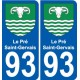 93 Le Pré-Saint-Gervais stemma adesivo piastra adesivi città