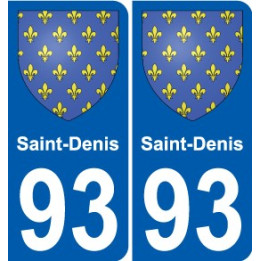93 Saint-Denis wappen aufkleber typenschild aufkleber stadt