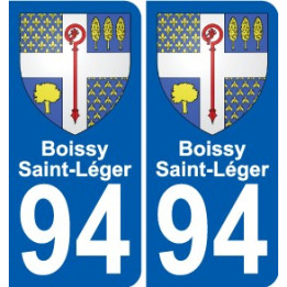 94 Boissy-Saint-Léger coat of arms sticker sticker plaque immatriculation city