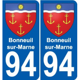94 Bonneuil-sur-Marne coat of arms sticker sticker plaque immatriculation city