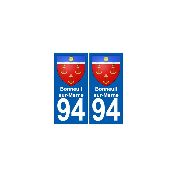 94 Bonneuil-sur-Marne wappen aufkleber sticker plakette ez stadt