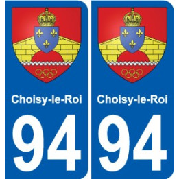 94 Choisy-le-Roi coat of arms sticker sticker plaque immatriculation city