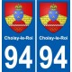 94 Choisy-le-Roi coat of arms sticker sticker plaque immatriculation city