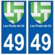 49 Les Ponts-de-Cé blason autocollant plaque stickers ville
