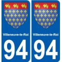 94 Villeneuve-le-Roi wappen aufkleber sticker plakette ez stadt