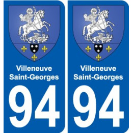 94 Villeneuve-Georges wappen aufkleber sticker plakette ez stadt