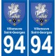 94 Villeneuve-Georges wappen aufkleber sticker plakette ez stadt