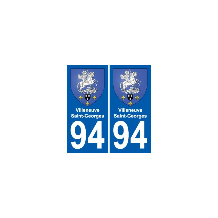 94 Villeneuve-Georges wappen aufkleber sticker plakette ez stadt