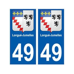 49 Longué-Jumelles blason autocollant plaque stickers ville