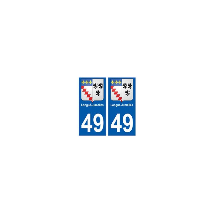 49 Longué-Jumelles blason autocollant plaque stickers ville