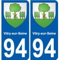 94 Vitry-sur-Seine coat of arms sticker sticker plaque immatriculation city