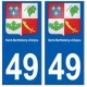 49 Saint-Barthélemy-d'Anjou blason autocollant plaque stickers ville