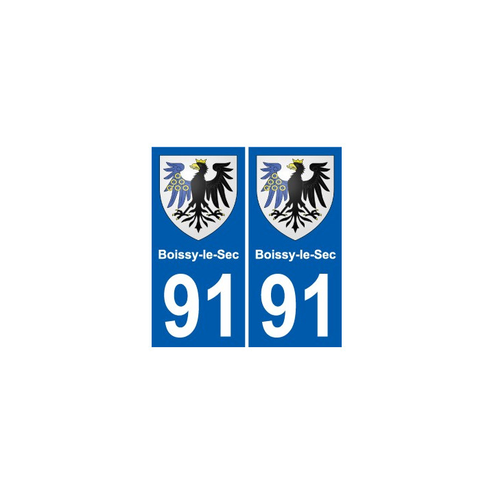91 Boissy-le-Sec wappen aufkleber typenschild aufkleber stadt