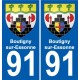 91 Boutigny-sur-Essonne wappen aufkleber typenschild aufkleber stadt