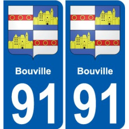 91 Bouville wappen aufkleber typenschild aufkleber stadt