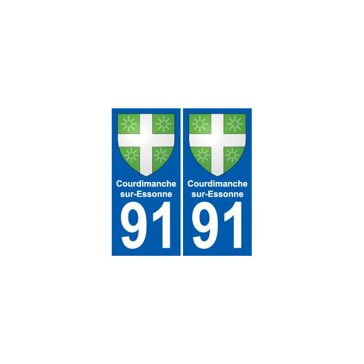 91 Courdimanche-sur-Essonne wappen aufkleber typenschild aufkleber stadt