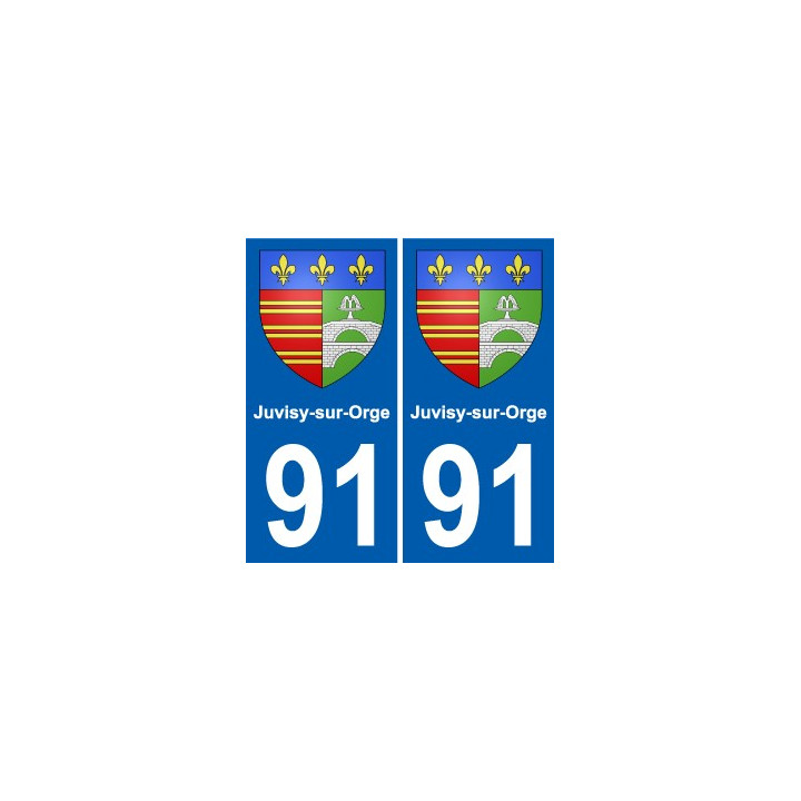 91 Juvisy-sur-Orge wappen aufkleber typenschild aufkleber stadt