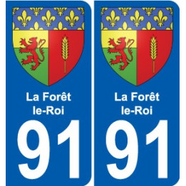 91 Breuillet coat of arms sticker plate stickers city