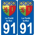 91 Breuillet stemma adesivo piastra adesivi città