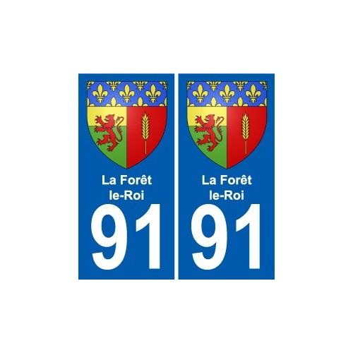 91 Breuillet escudo de armas de la etiqueta engomada de la placa de pegatinas de la ciudad