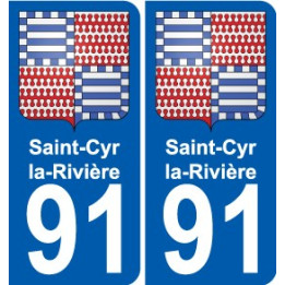 91 Saint-Cyr-la-Rivière wappen aufkleber typenschild aufkleber stadt