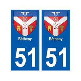 51 Bétheny blason autocollant plaque stickers ville