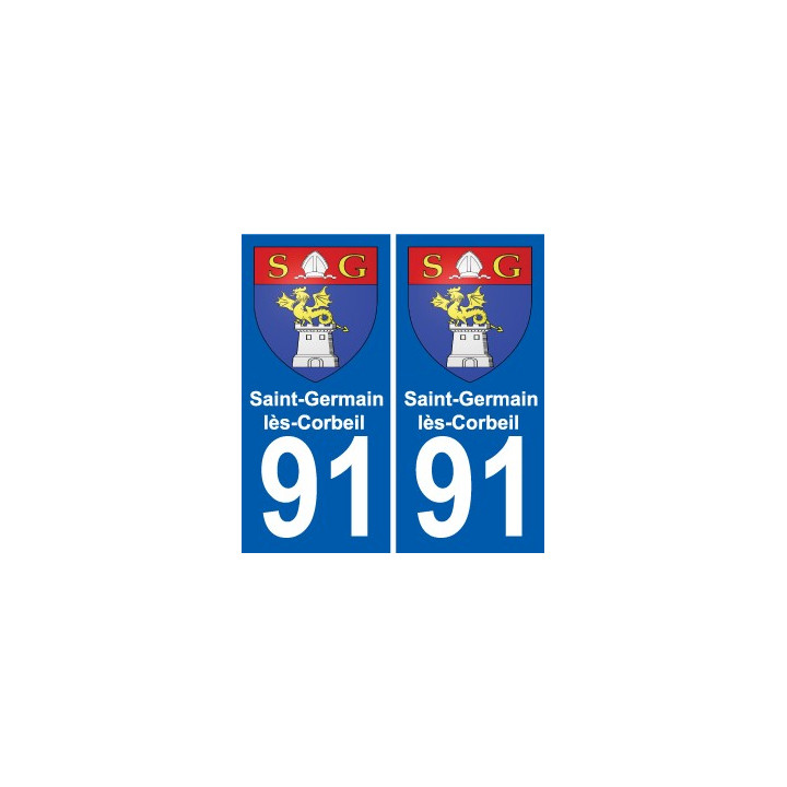 91 Saint-Germain-lès-Corbeil wappen aufkleber typenschild aufkleber stadt