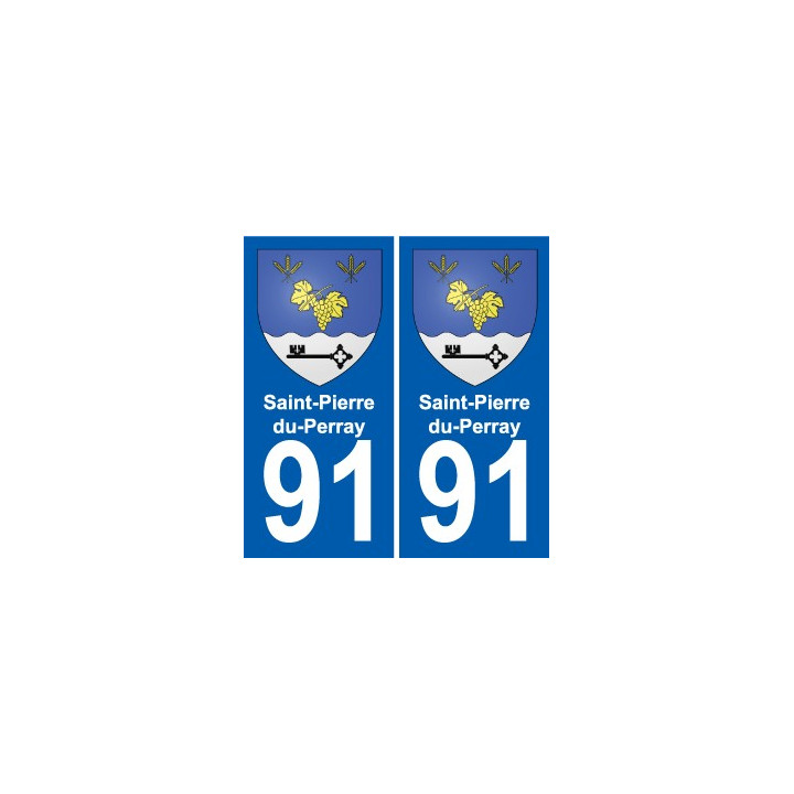 91 Saint-Pierre-du-Perray wappen aufkleber typenschild aufkleber stadt