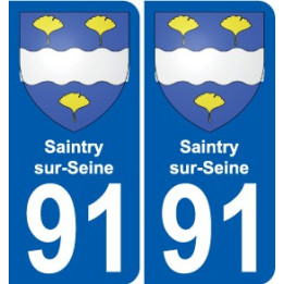 91 Saintry-sur-Seine blason autocollant plaque stickers ville