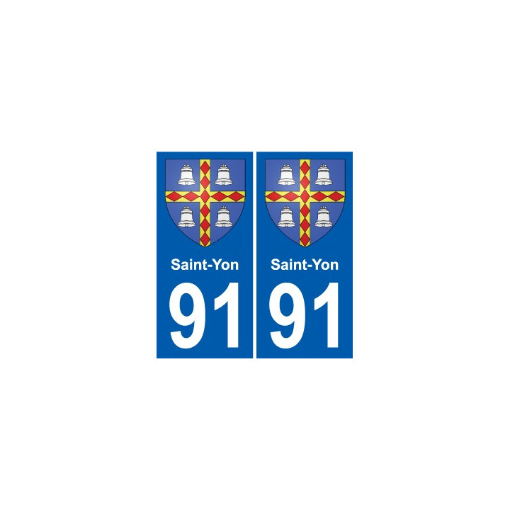 91 Saint-Yon wappen aufkleber typenschild aufkleber stadt
