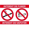 interdiction fumer Vapoter logo 3635 autocollant adhésif sticker