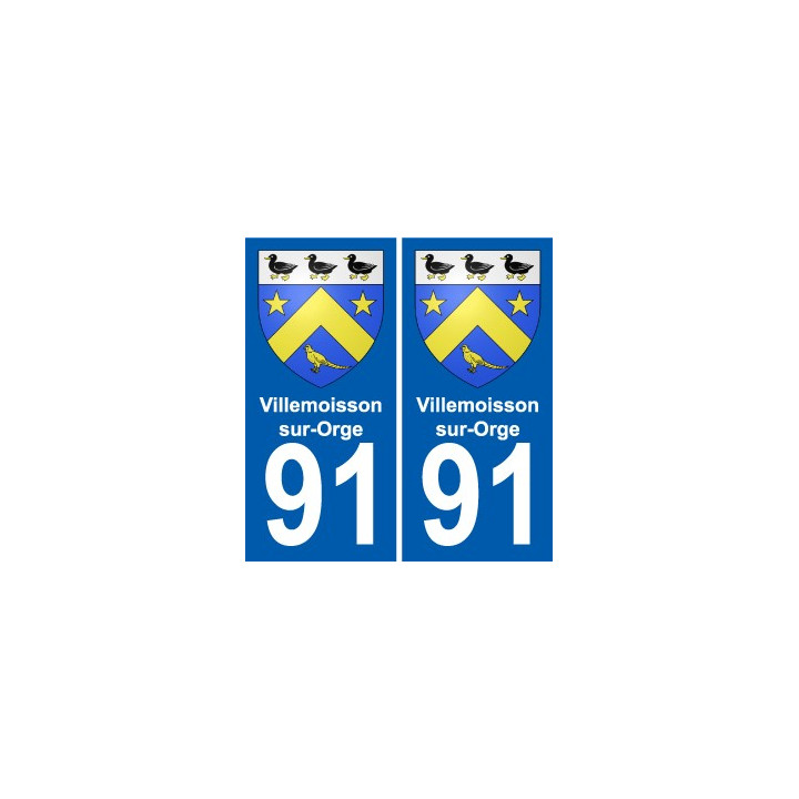 91 Villemoisson-sur-Orge wappen aufkleber typenschild aufkleber stadt
