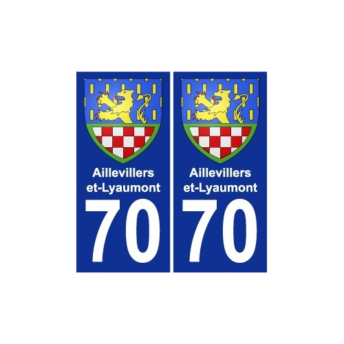 70 Aillevillers-et-Lyaumont wappen aufkleber typenschild aufkleber stadt
