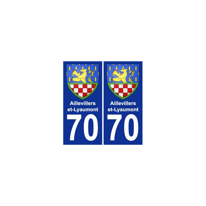 70 Aillevillers-et-Lyaumont wappen aufkleber typenschild aufkleber stadt