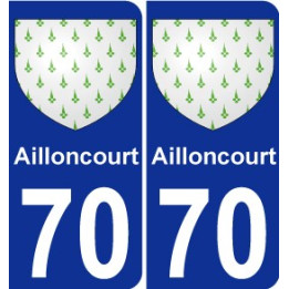 70 Ailloncourt wappen aufkleber typenschild aufkleber stadt