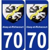 70 Aisey-et-Richecourt blason autocollant plaque stickers ville