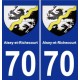 70 Aisey-et-Richecourt wappen aufkleber typenschild aufkleber stadt