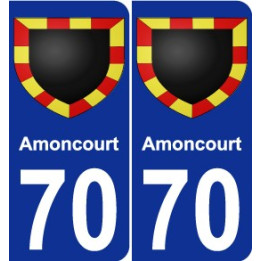 70 Amoncourt wappen aufkleber typenschild aufkleber stadt