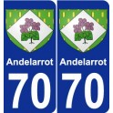 70 Andelarrot coat of arms sticker plate stickers city