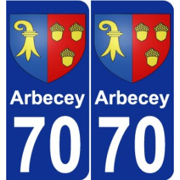 70 Arbecey wappen aufkleber typenschild aufkleber stadt