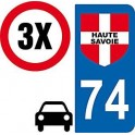 74 la Haute-Savoie cruz placa etiqueta