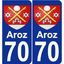 70 Aroz coat of arms sticker plate stickers city
