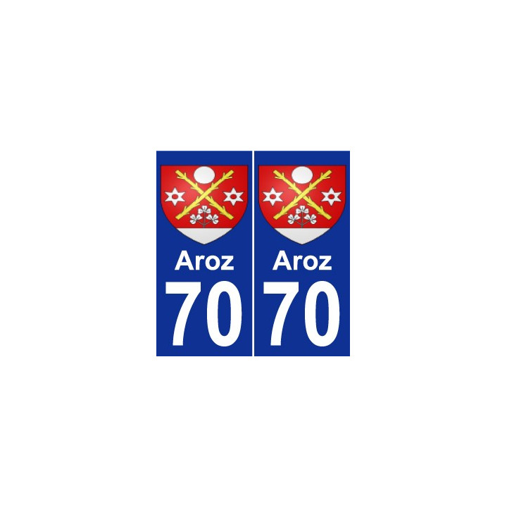 70 Aroz coat of arms sticker plate stickers city