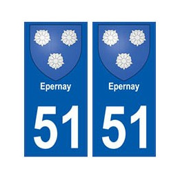 51 Epernay blason autocollant plaque stickers ville