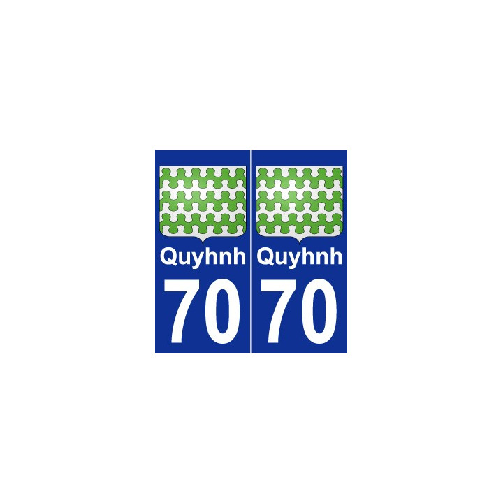 70 Autoreille coat of arms sticker plate stickers city