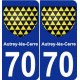 70 Autrey-lès-Cerre stemma adesivo piastra adesivi città